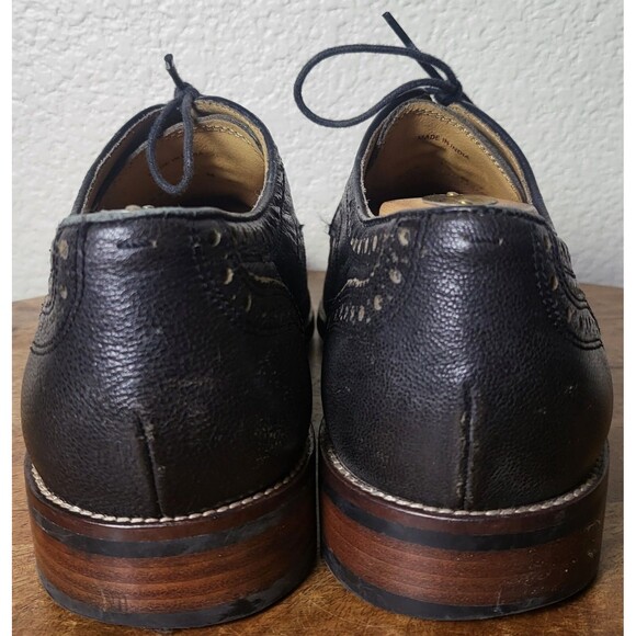 VTG Cole Haan Grand OS Mens Size 10M Black Leather Wingtip Oxford Shoes C12227 main image 10